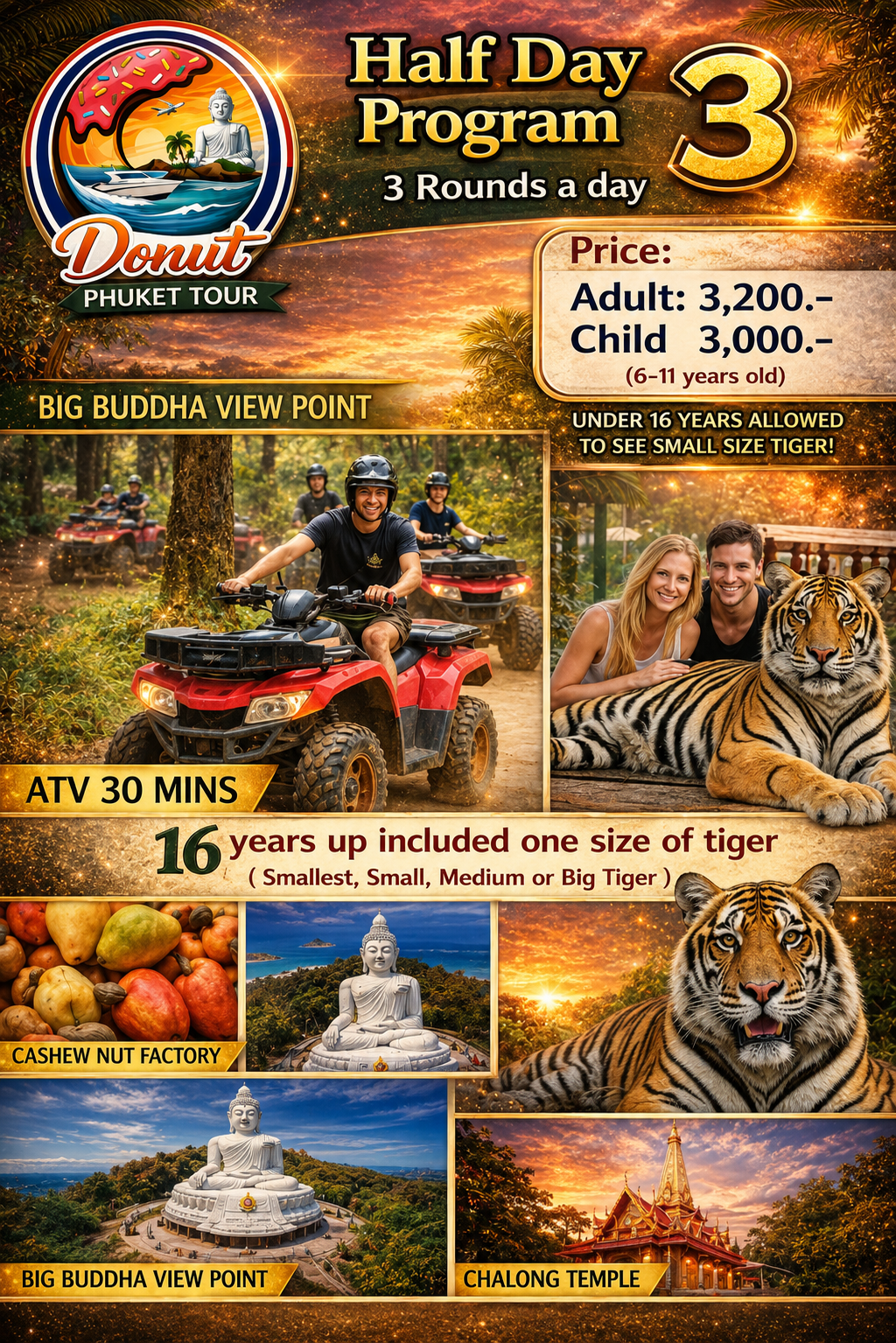 Half Day Program 3 - ATV and Tiger