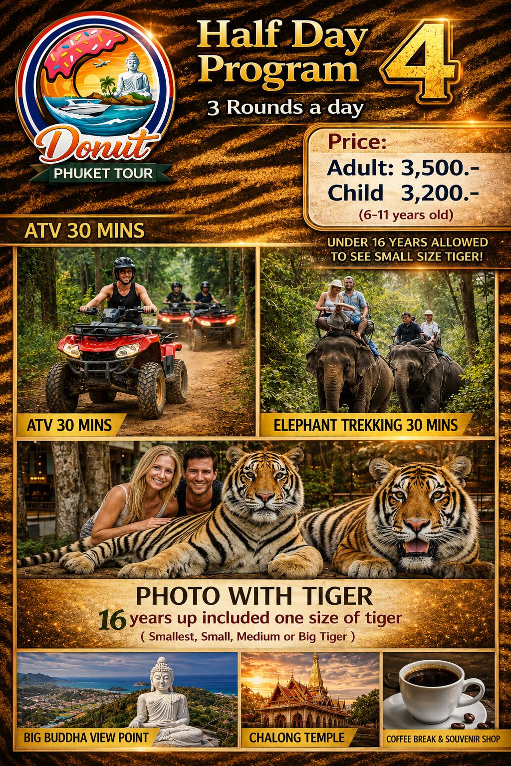 Half Day Program 4 - ATV Elephant Tiger